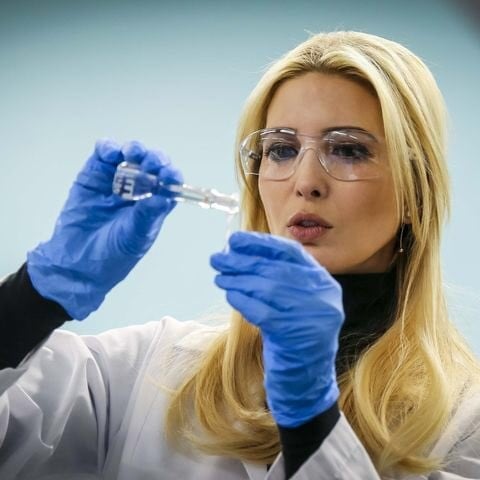 Ivanka Trump Scientist Cosplay Photo March 2018