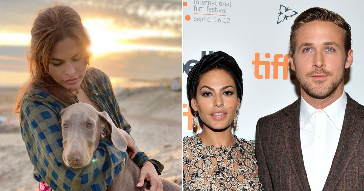 Eva Mendes and Ryan Gosling Adopt Doberman Puppy Photos POPSUGAR(01)