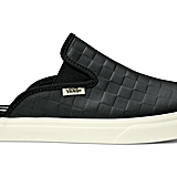 vans leather checkerboard mule