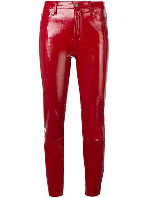 J Brand Cropped Leather Trousers