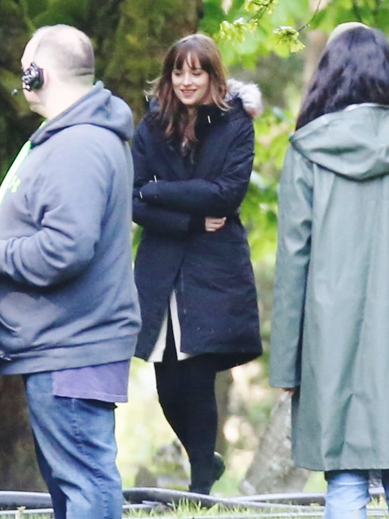 Dakota Johnson and Her Mom on the Fifty Shades Darker Set