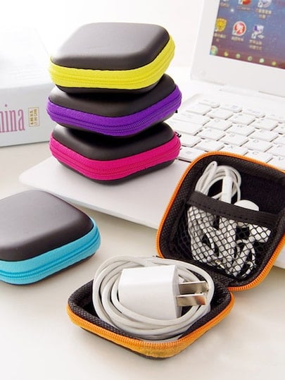 Random Colour Earphone Storage Bag