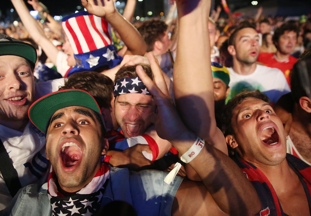 US fans went wild watching the game against Portugal in Brazil.