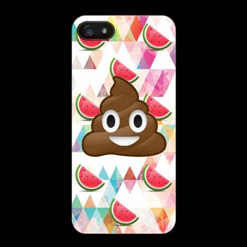 Smiling Poop and Watermelon Phone Case ($13)