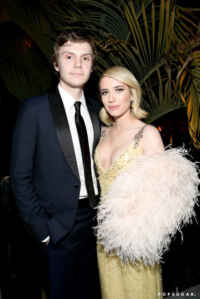 Pictured: Evan Peters and Emma Roberts