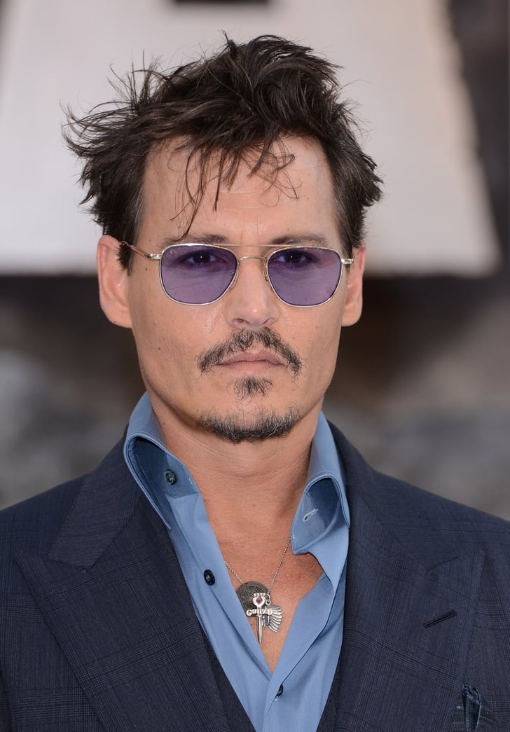 Johnny Depp: The Skinny 'Stache Beard  Celebrity Beards 