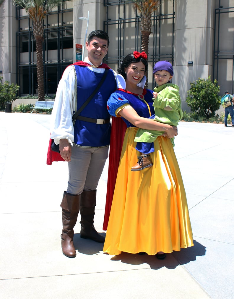 Prince Charming, Snow White, and Dopey
