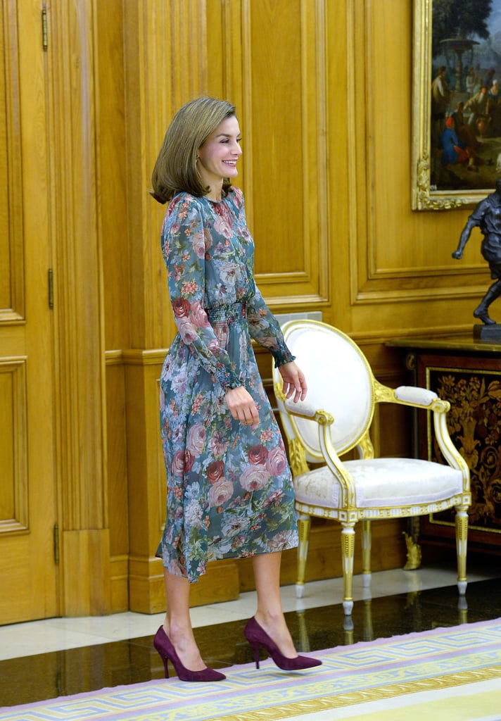 Queen Letizia Floral Zara Dress