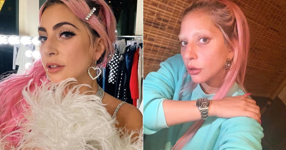 Lady Gagas Selfie With No Makeup And Pink Hair 2020 Popsugar Beauty Uk 