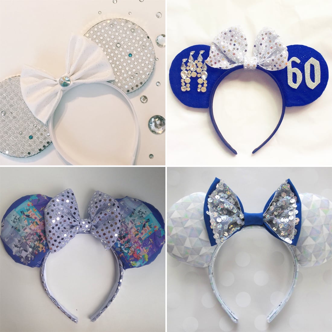 Minnie Mickey Mouse Ears headband Disneyland Disney Cinderella Princess  HANDMADE