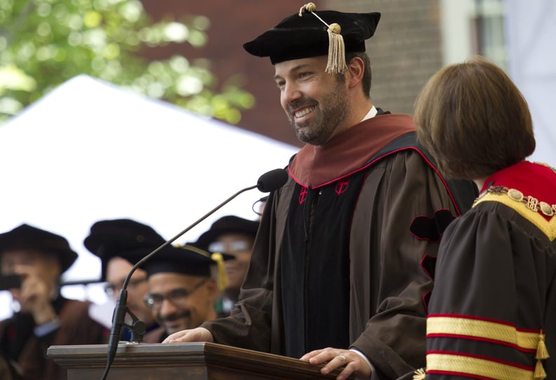 And When He Received His Honorary Degree at Brown University