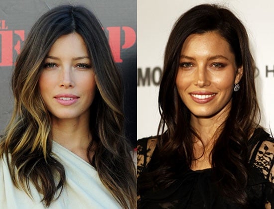 Picture Of Jessica Biel With New Dark Brown Hair Popsugar Beauty
