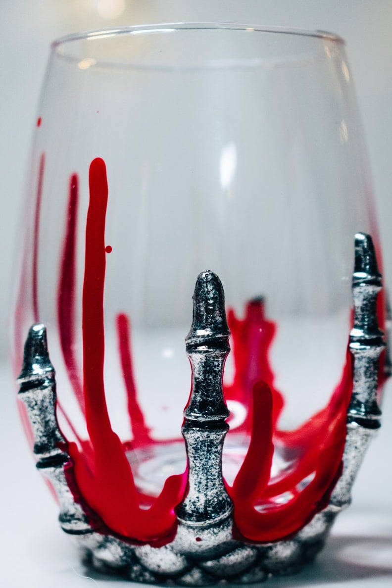 Skeleton Hand Wine Glass