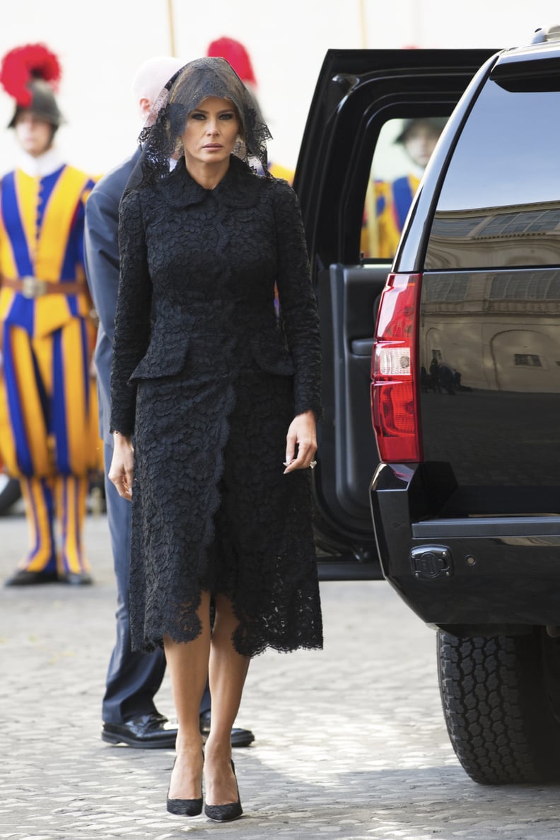 Melania in Dolce & Gabbana, May