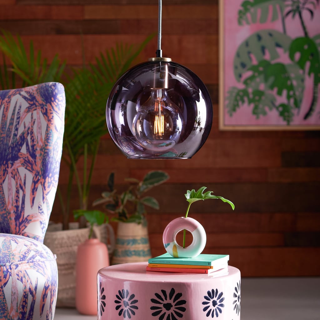 Purple Glass Pendant Light by Drew Barrymore Flower Home