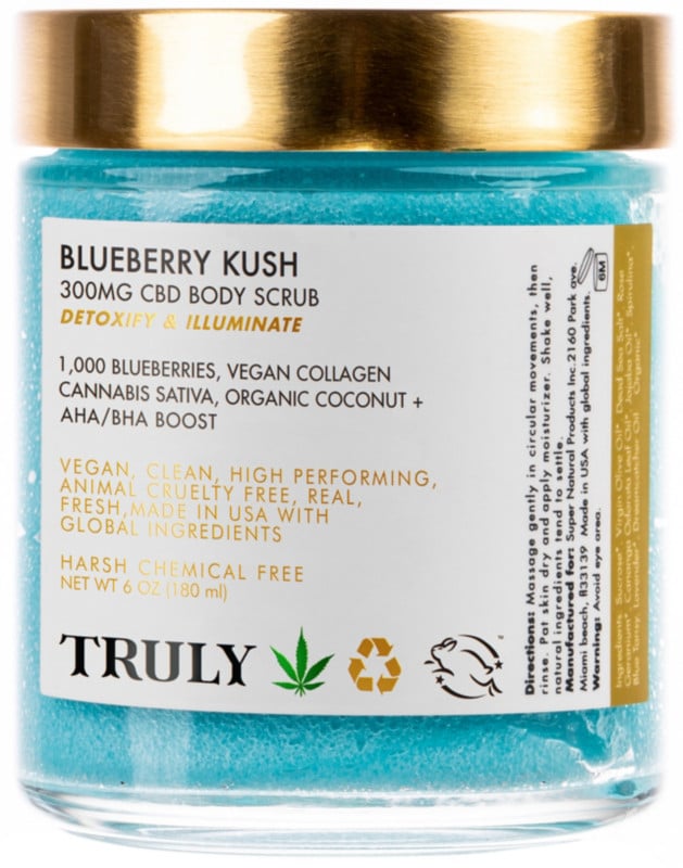 Truly Blueberry Kush CBD Body Scrub