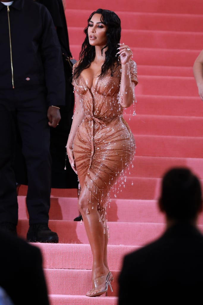 So Camp: Kim Kardashian Redefining Her Sex Appeal in a "Dripping" Dress