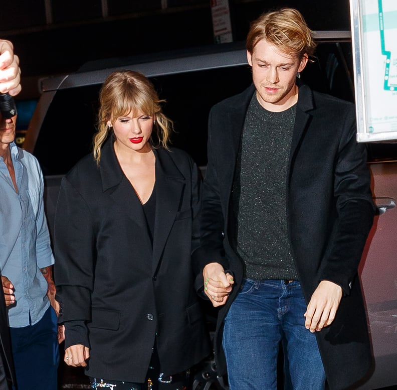 NEW YORK, NEW YORK - OCTOBER 06: Taylor Swift and Joe Alwyn arrive at Zuma on October 06, 2019 in New York City. (Photo by Jackson Lee/GC Images)
