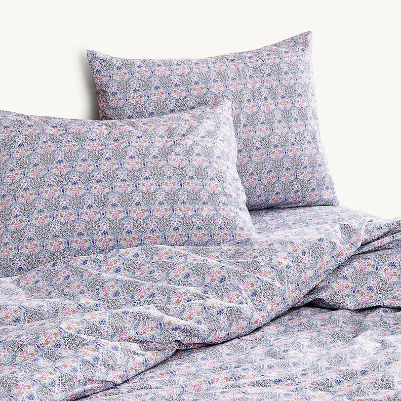 A Soft-Blue Print: J.Crew x Liberty Queen Sheet Set