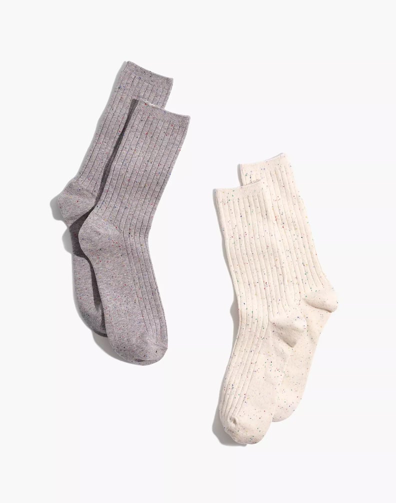 Madewell Two-Pack Rainbow Flecked Trouser Socks