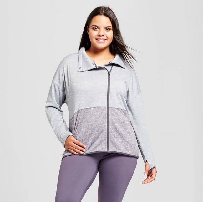 Fleece Color Block Jacket Best Workout Clothes at Target POPSUGAR