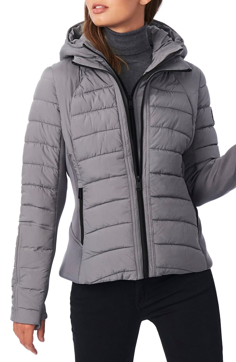 Bernardo quilted hooded jacket