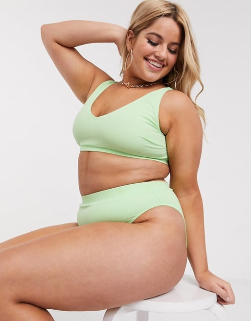 ASOS Design Curve Mint Green Bikini