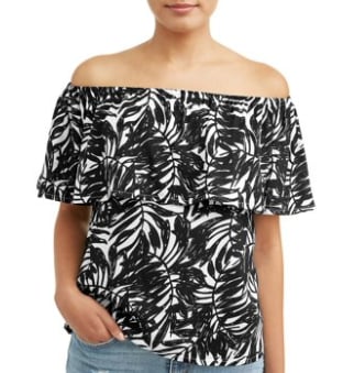 Off-the-Shoulder Ruffle Top