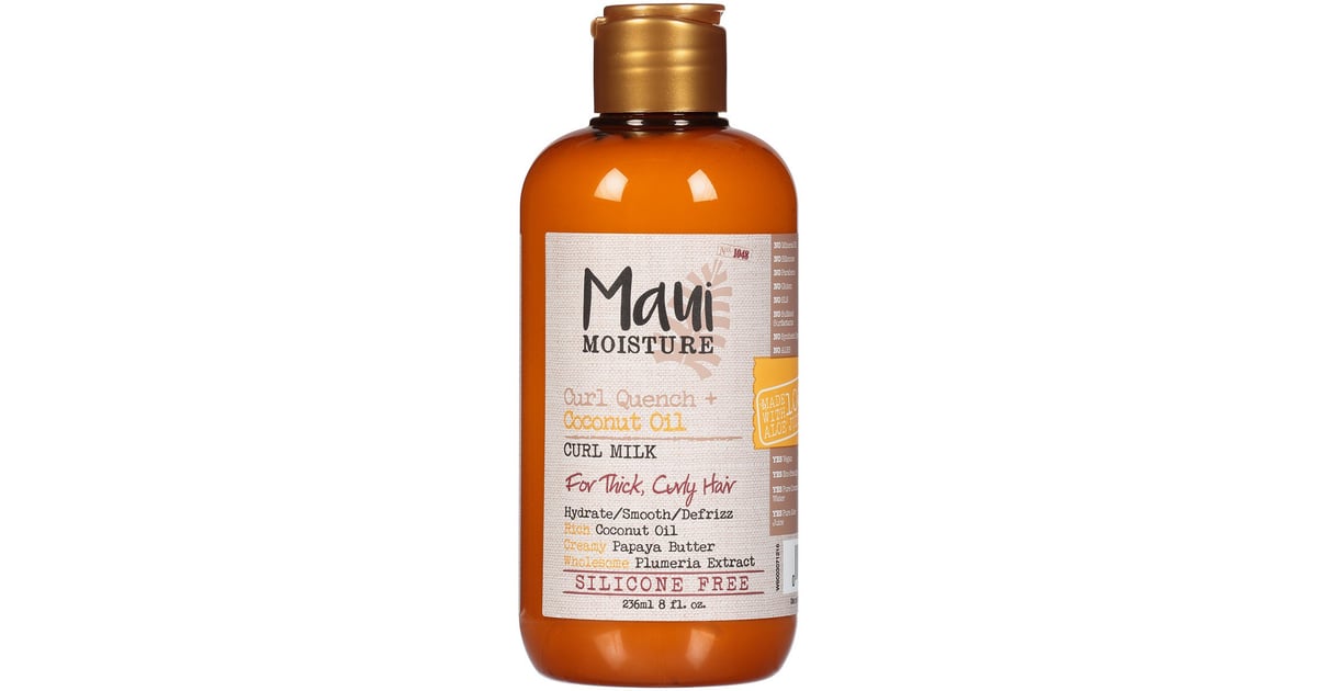 Maui Moisture Curl Quench + Coconut Oil Curl Milk Best Clean CurlyHair Products POPSUGAR