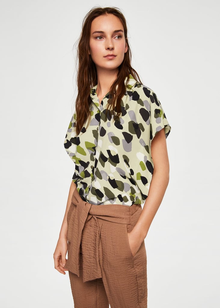 Mango Camo-Print Shirt