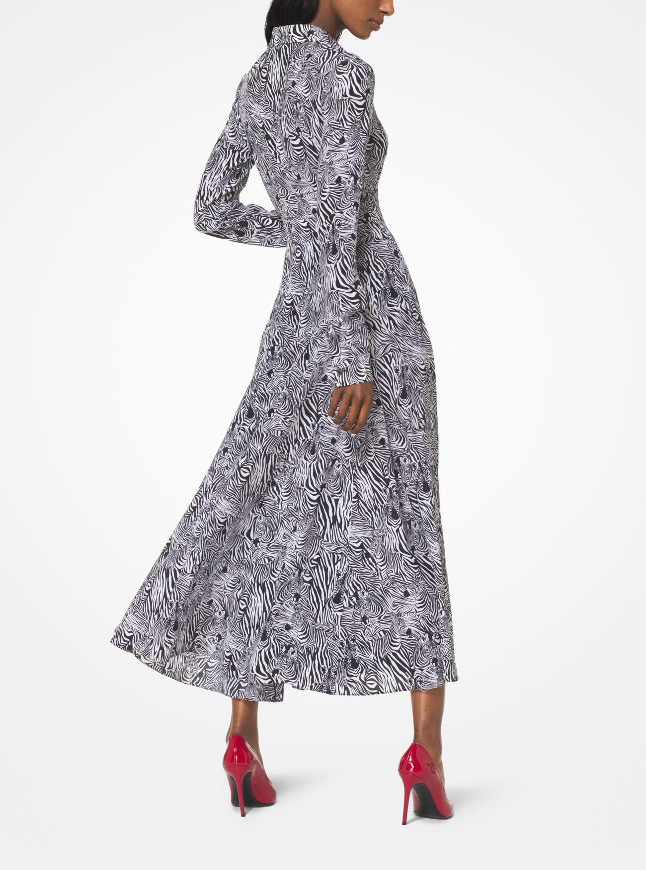 Michael Kors Collection Zebra Print Crepe De Chine Shirtdress | Beyoncé  Sees Your Lemon-Print Summer Dress and Raises You 1 With ZEBRAS | POPSUGAR  Fashion Photo 12