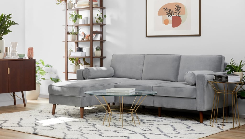 Burrow Nomad Velvet Sectional Sofa