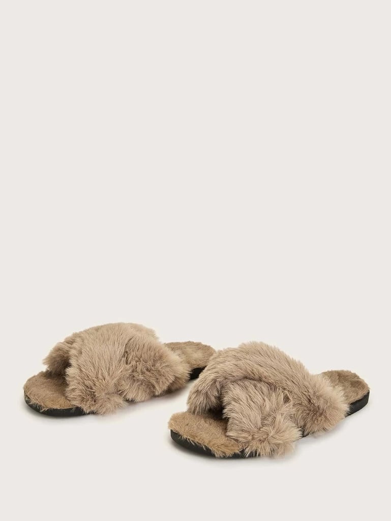 fluffy slippers uk