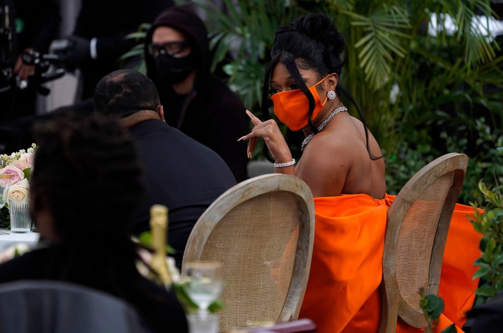 Megan Thee Stallion at the 2021 Grammy Awards Megan Thee Stallion at the 2021 Grammy Awards