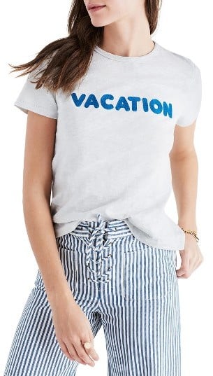 Madewell Women's Vacation Embroidered Tee