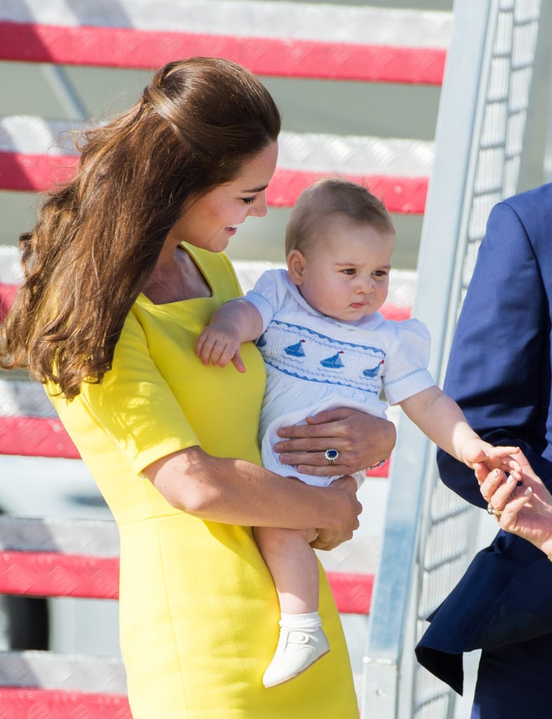 George's arrival in Australia on April 16.