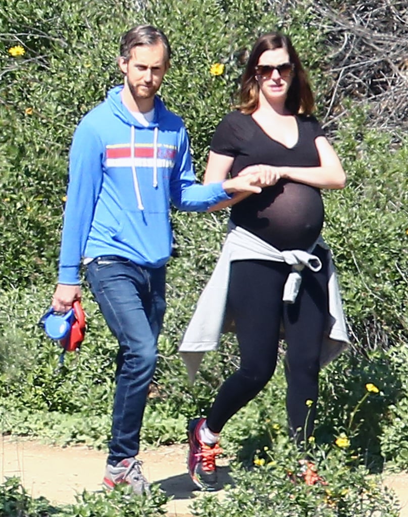 Anne Hathaway and Adam Shulman Out in LA March 2016