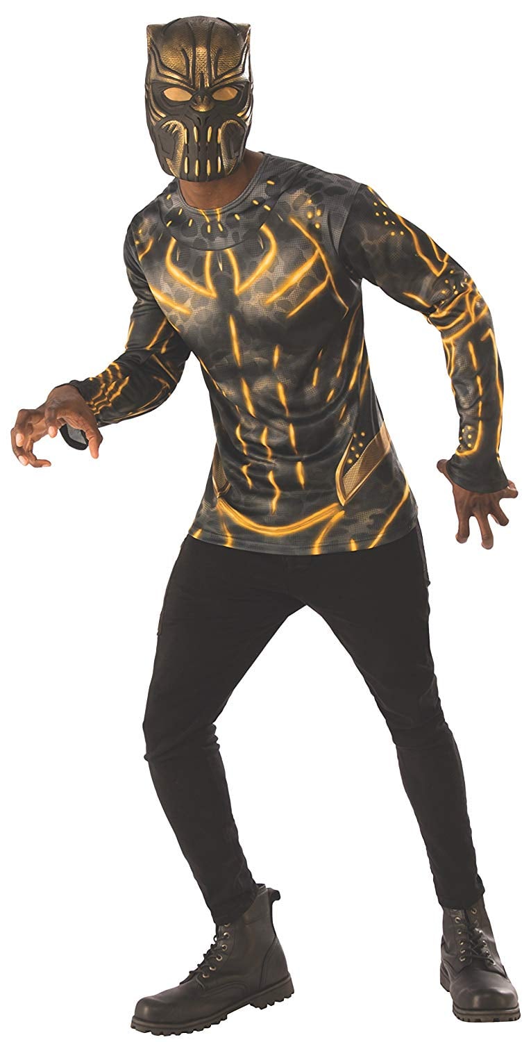 Men's Erik Killmonger Costume Top Set