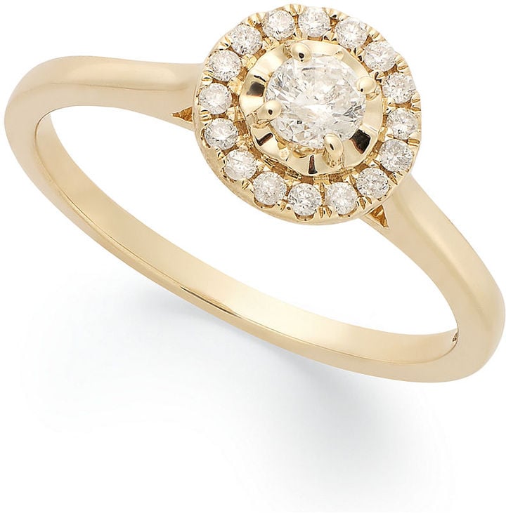 Macy's 14k Gold Engagement Ring ($799, originally $1,000)