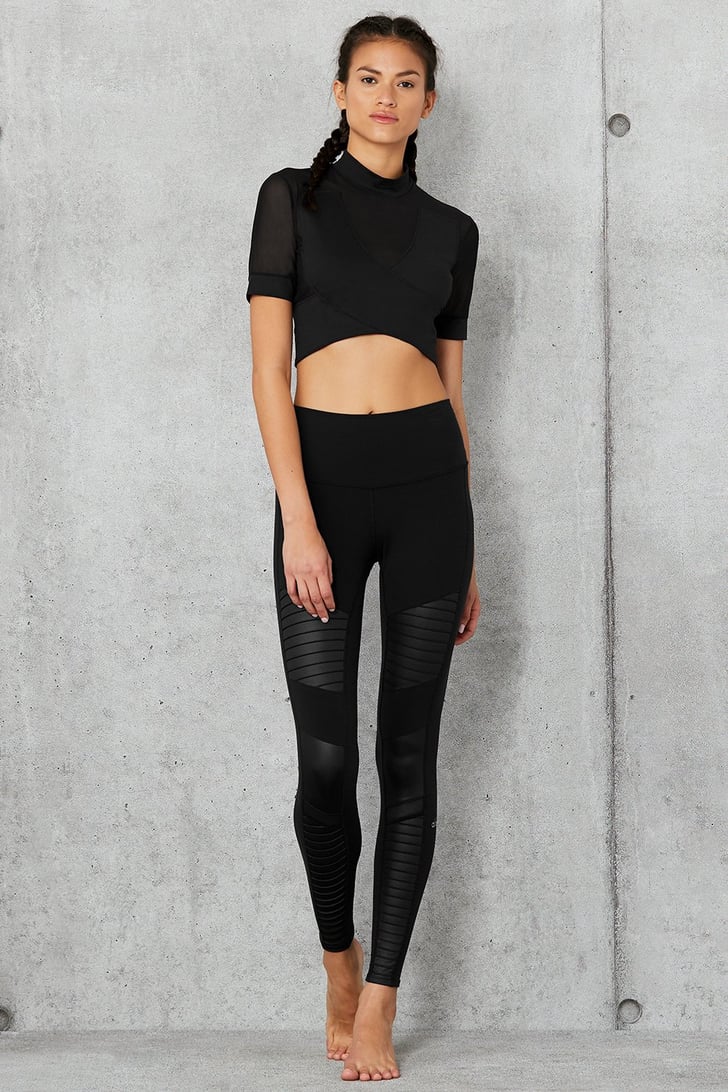 Alo HighWaist Moto Legging The Best Leggings and Sweatpants at Alo