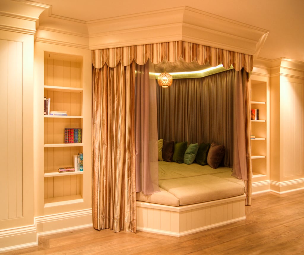 Whether she's sleeping for a night or 100 years, Aurora would definitely feel comfortable in this canopy bed.