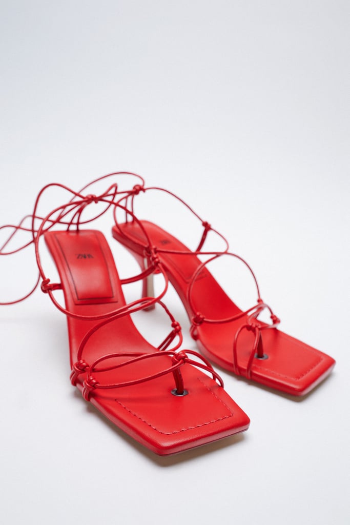 Tie-Strap Heeled Sandals | Best New Spring Clothes From Zara | March ...