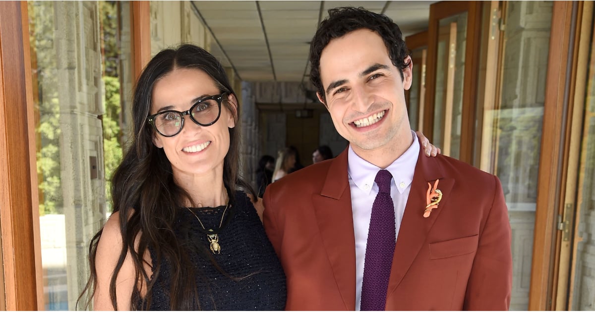 Demi Moore Wearing a Black Crop Top | POPSUGAR Fashion