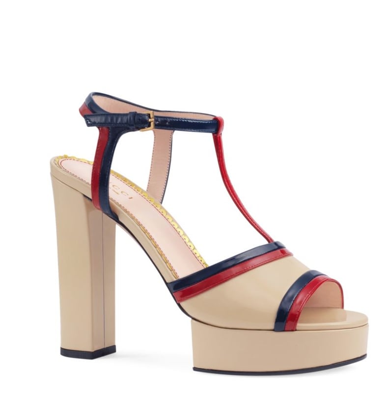 Gucci Millie Leather Platform Sandals