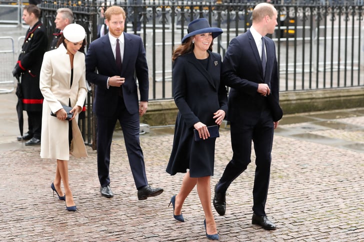 Meghan Markle and Kate Middleton Wearing Blue Heels