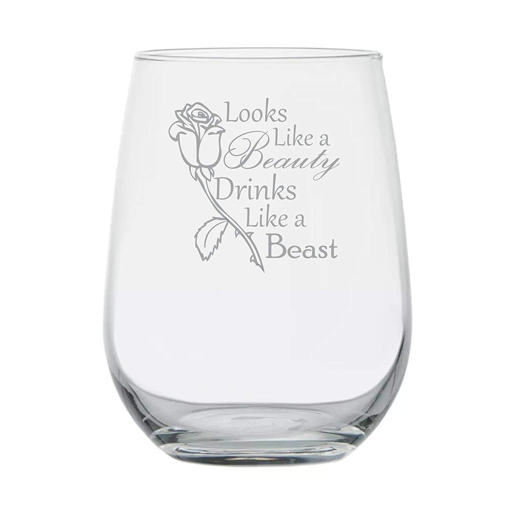 Looks Like a Beauty Drinks Like a Beast Stemless Glass