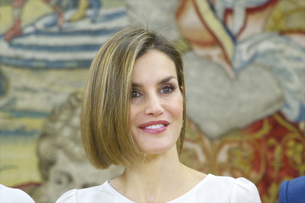 In Front of Her Face at an Audience in Madrid