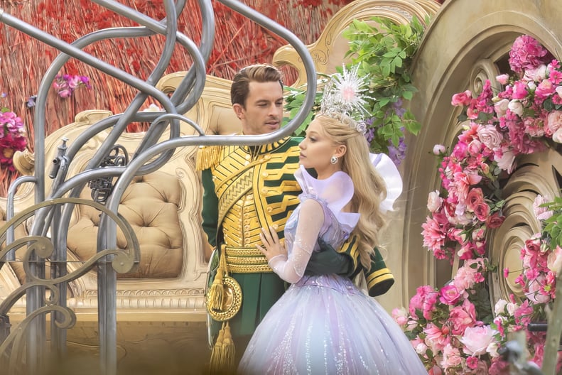 Jonathan Bailey And Ariana Grande On Wicked Set POPSUGAR Entertainment