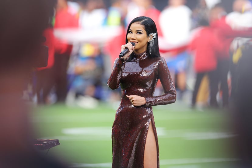 Jhené Aiko's Super Bowl Performance Gown