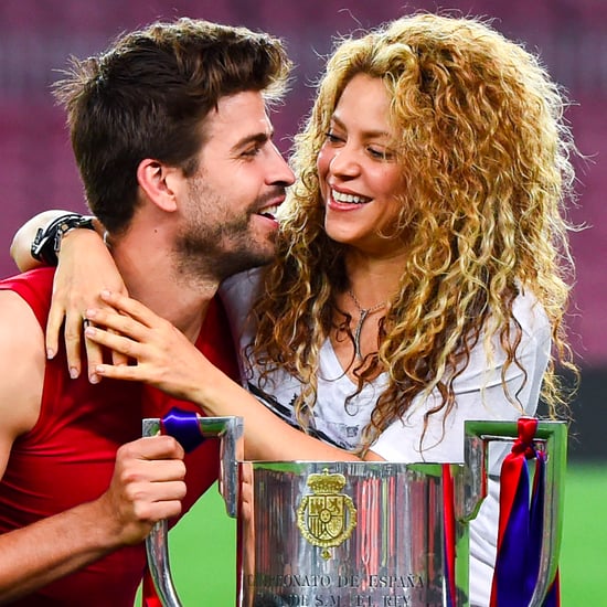 Gerard Pique Kicking Ball at Shakira